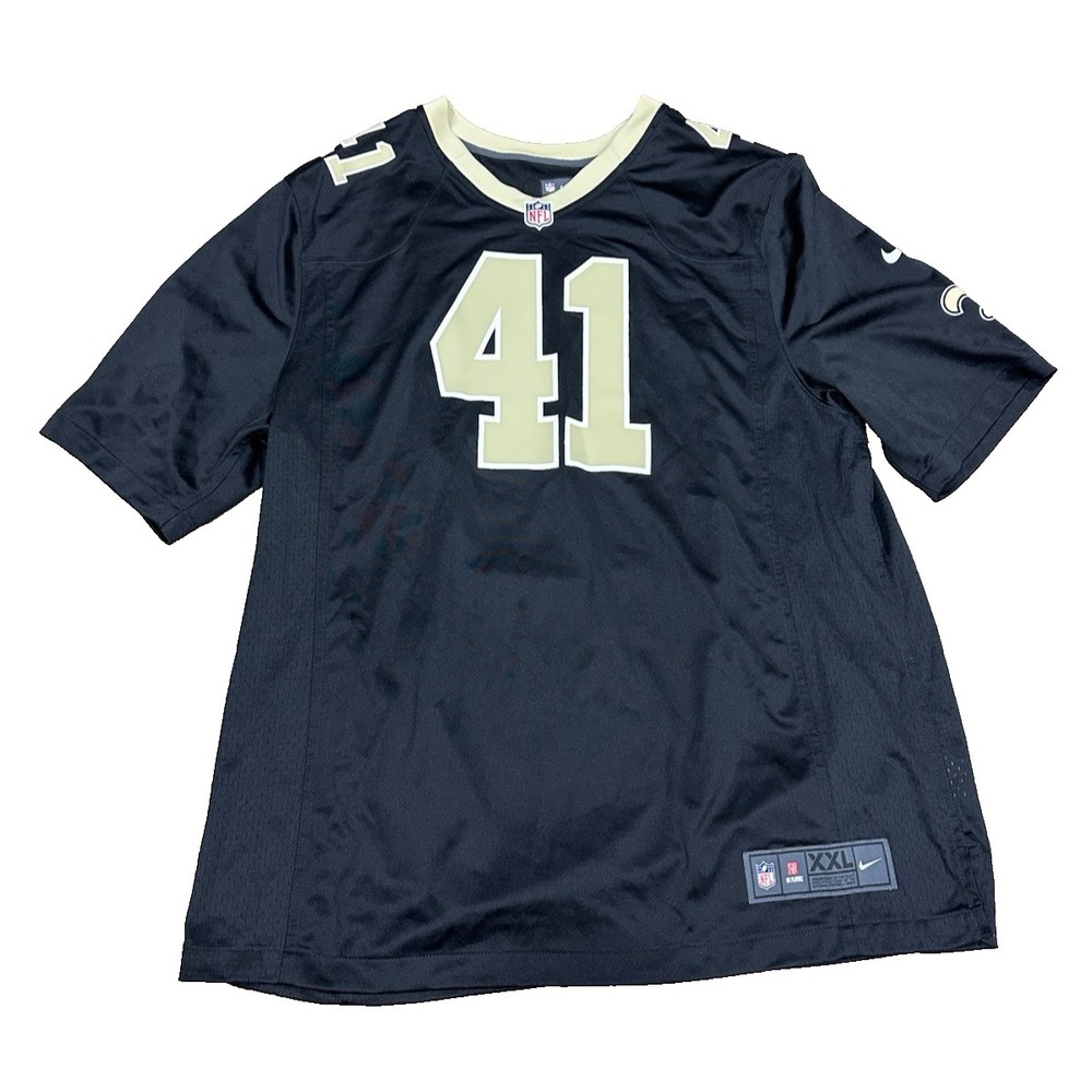 New Orleans Saints Jersey Adult XXL Alvin Kamara #41 NFL Football Mens Black